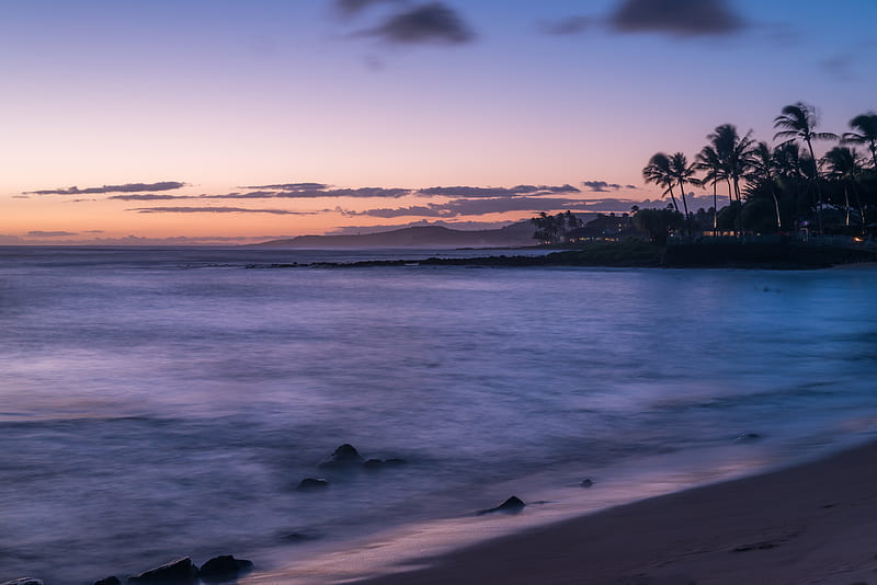 Seashore During Golden Hour HD Wallpaper Peakpx