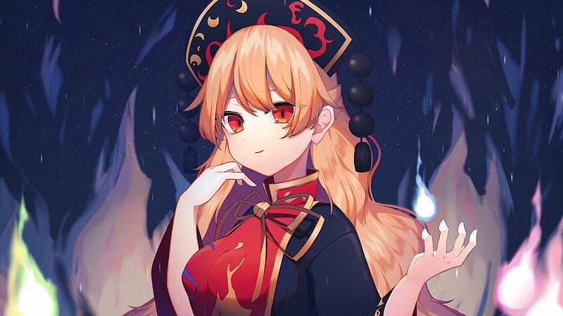 Red Eyes Junko Touhou HD Wallpaper Peakpx