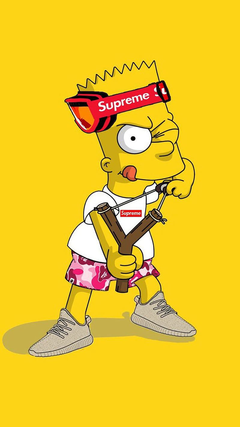 Supreme Bart Simpson Png Supreme Logo Png Bart Simpson