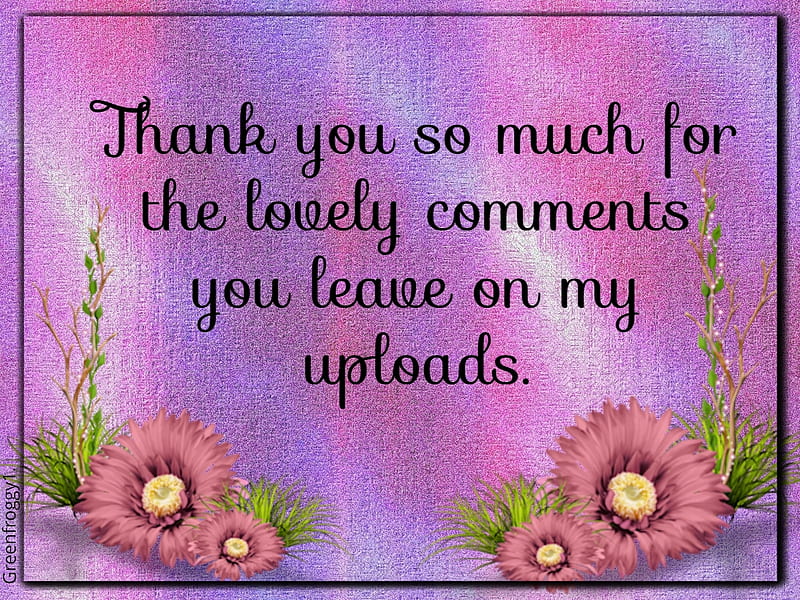 Thank You Comment You Card Thank Hd Wallpaper Peakpx