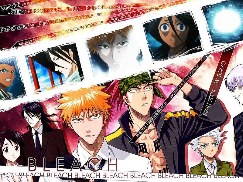 Anime Bleach Rukia Kuchiki Renji Abarai Ichigo Kurosaki Byakuya