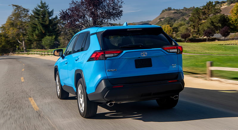 2019 Toyota RAV4 XLE Premium AWD Color Blue Flame Rear Car HD