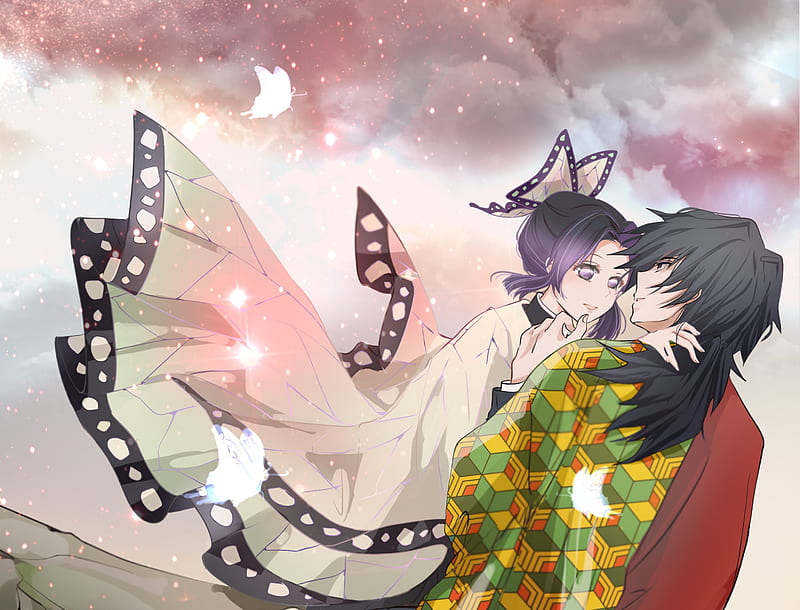 Anime Demon Slayer Kimetsu No Yaiba Giyuu Tomioka Shinobu Kochou