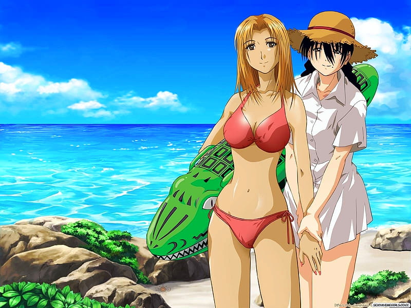 720P Descarga Gratis Chicas Anime En La Playa Chicas Guays Anime