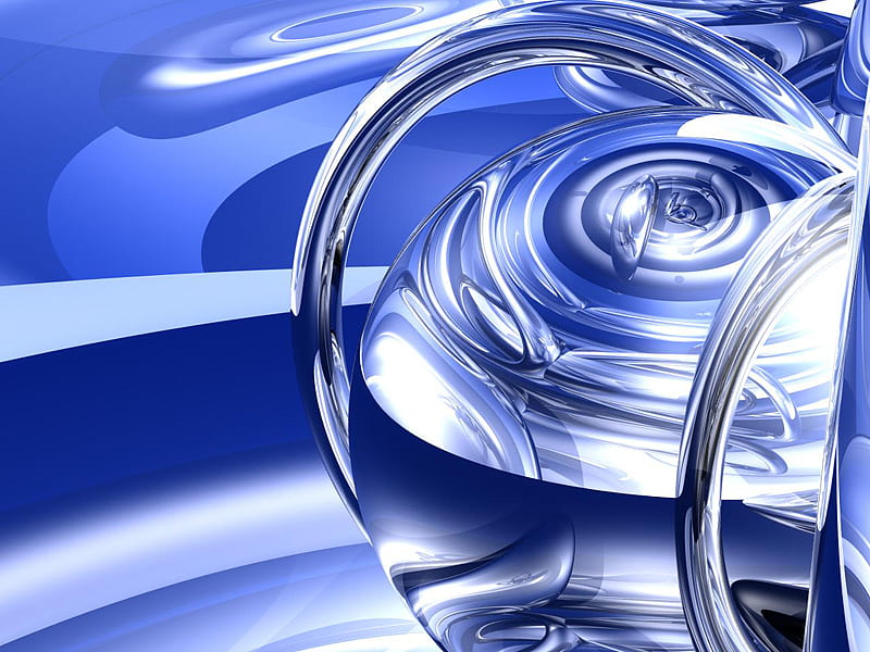 Deep Blue Glass Abstract Blue 3d And Cg HD Wallpaper Peakpx