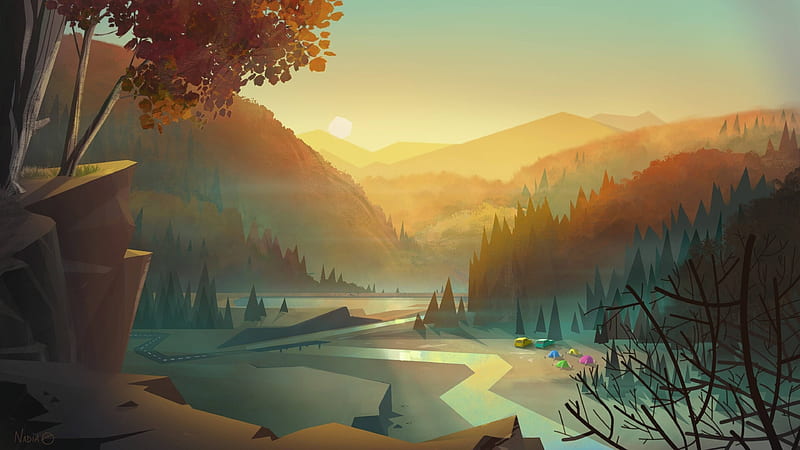 Creek Digital Art Artist And Background Artist Paintings HD Wallpaper Peakpx