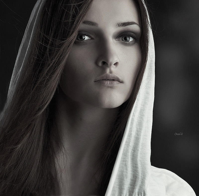 Portrait Graphy Bw Beauty Face Woman Hd Wallpaper Peakpx