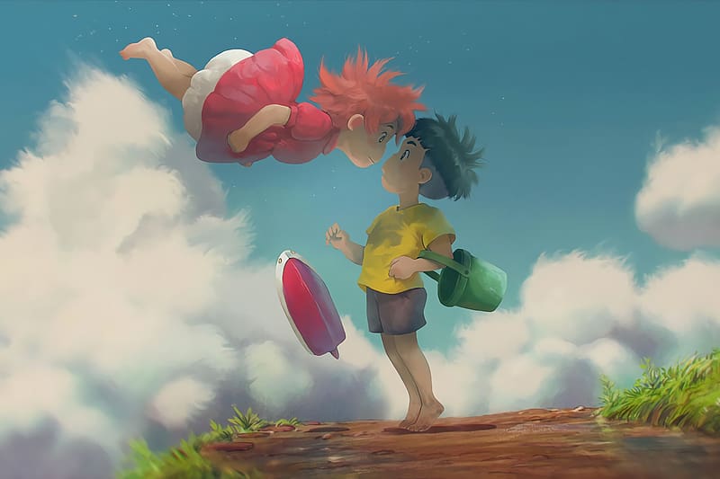 Anime Ponyo Barefoot Studio Ghibli Sosuke Ponyo HD Wallpaper