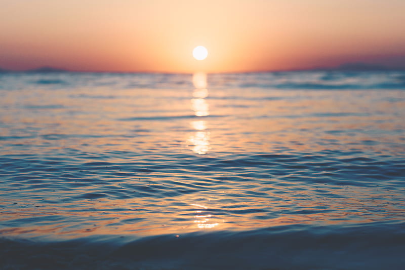 Ocean During Golden Hour HD Wallpaper Peakpx