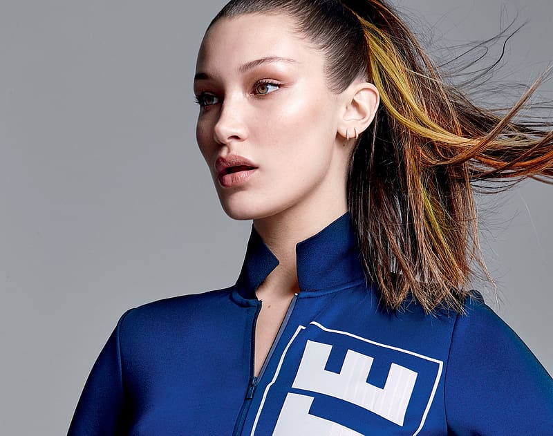 Brunette Model Blue Eyes American Celebrity Bella Hadid Hd