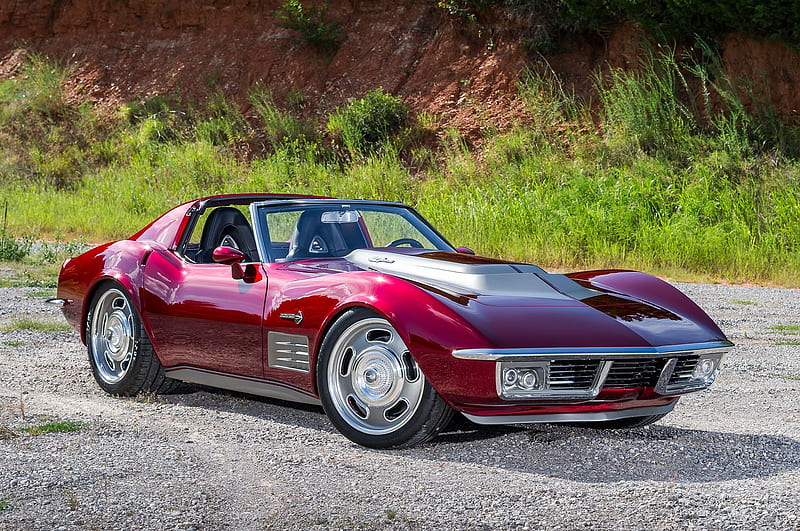 Chevrolet Corvette Classic Red Gm Bowtie Hd Wallpaper Peakpx