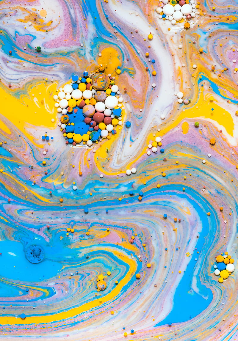 Bubbles Paint Liquid Mixing Abstraction Hd Phone Wallpaper Peakpx