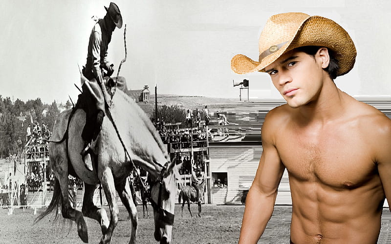 Skinny mexican reverse cowboy