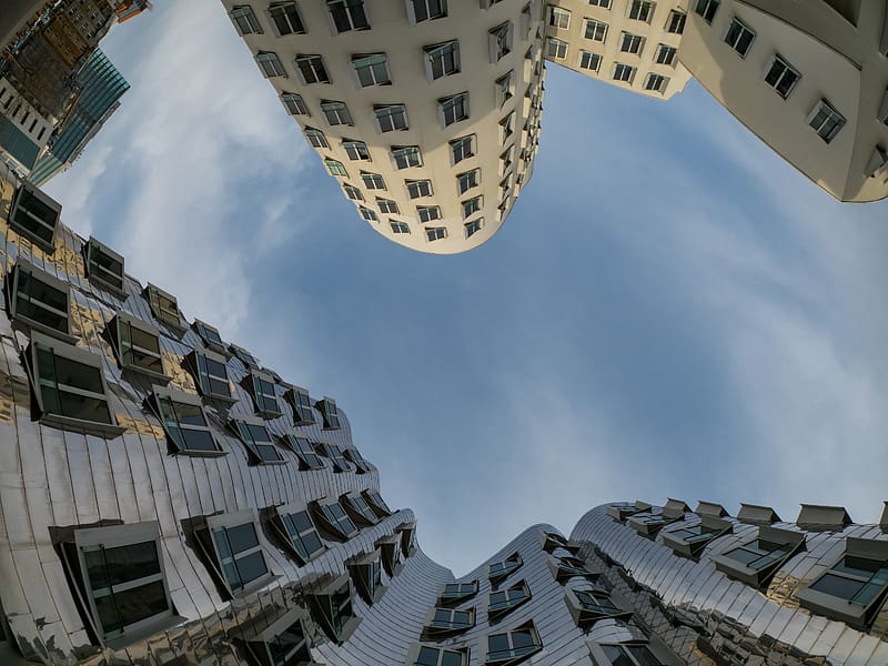 Buildings Bottom View Architecture Sky HD Wallpaper Peakpx