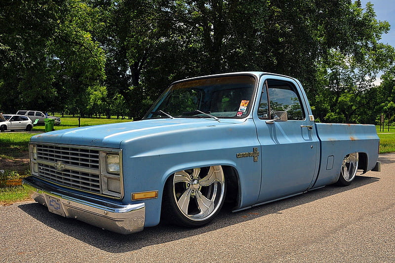 C 10 Deluxe Classic GM Bowtie Blue HD Wallpaper Peakpx