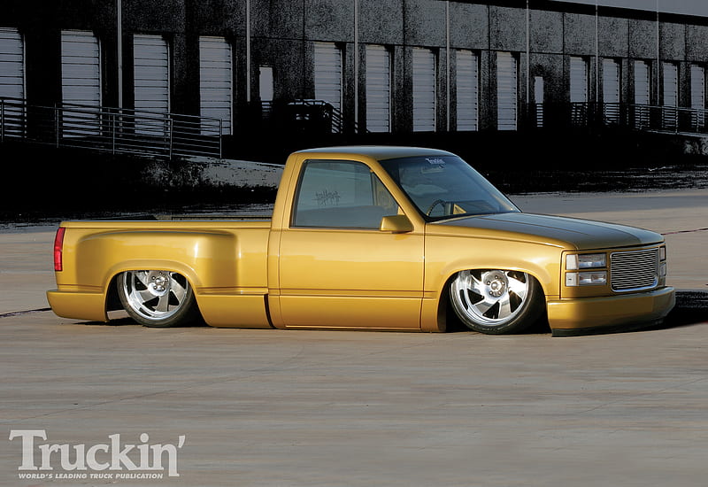 Gold Rush Gm Lowered Truck Bowtie Hd Wallpaper Peakpx