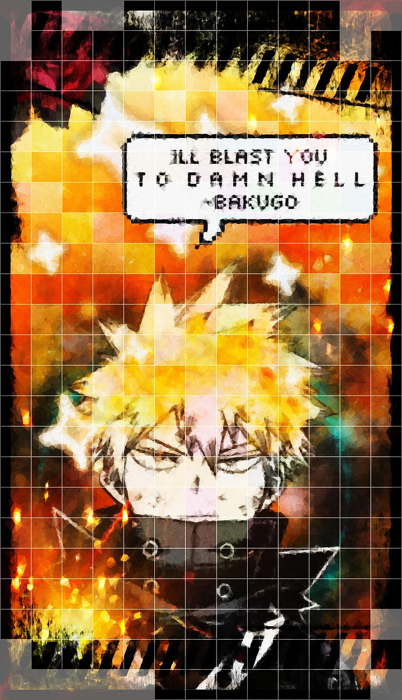 Pixeled Bakugou Anime Bakugo Bakugo Katsuki Bakugou Katsuki Bnha