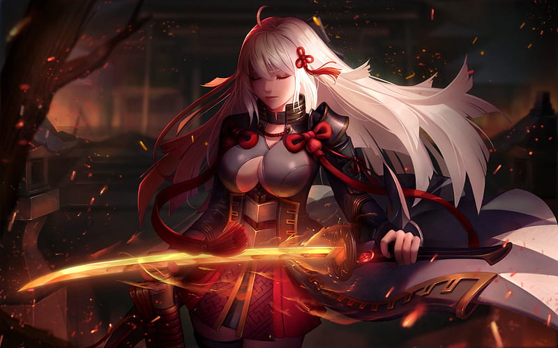 Anime Fate Grand Order Okita Alter Fate Series HD Wallpaper Peakpx