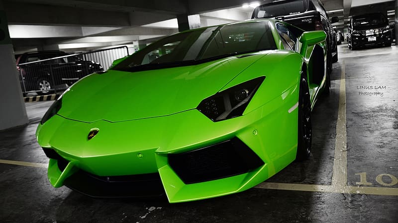 Lamborghini Car Lamborghini Aventador Vehicles Green Car Hd