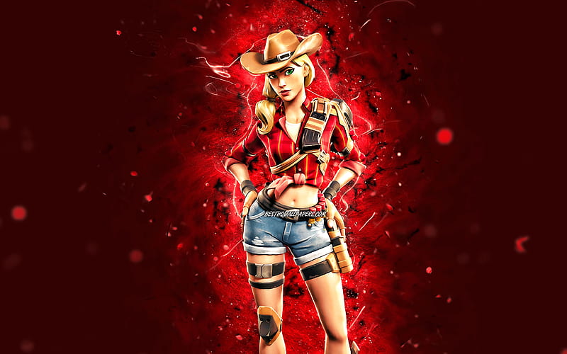 Rustler Red Neon Lights Fortnite Battle Royale Fortnite Characters