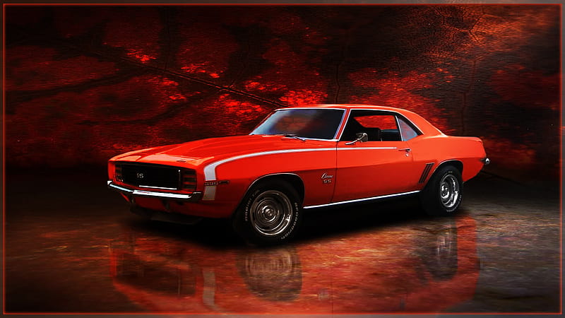 Hugger Gm Camaro Orange Bowtie Hd Wallpaper Peakpx