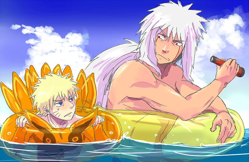 Sea Bathing Jiraya Naruto Ero Sennin HD Wallpaper Peakpx