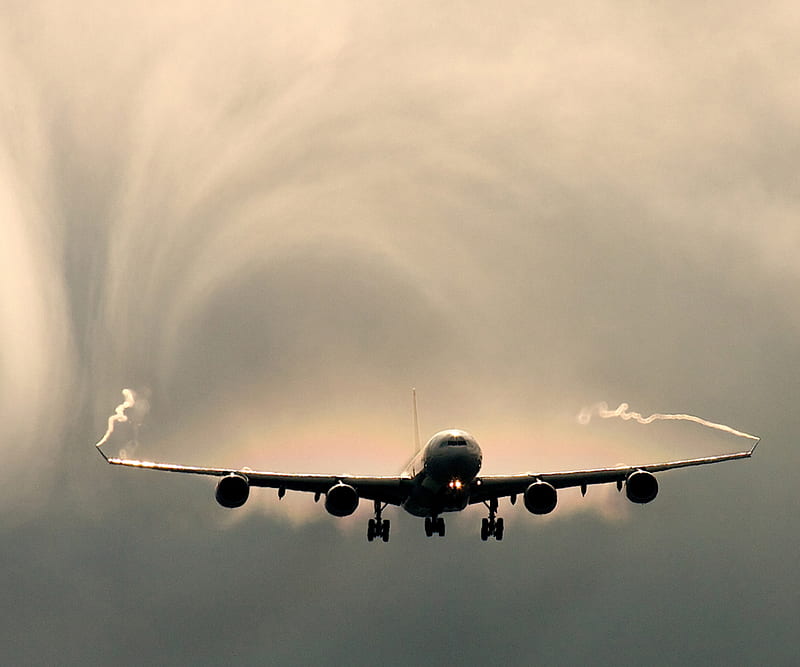 Plane Landing Cloud Sky Hd Wallpaper Peakpx