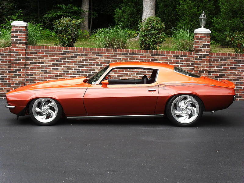 2nd Gen Camaro Classic Orange Bowtie HD Wallpaper Peakpx