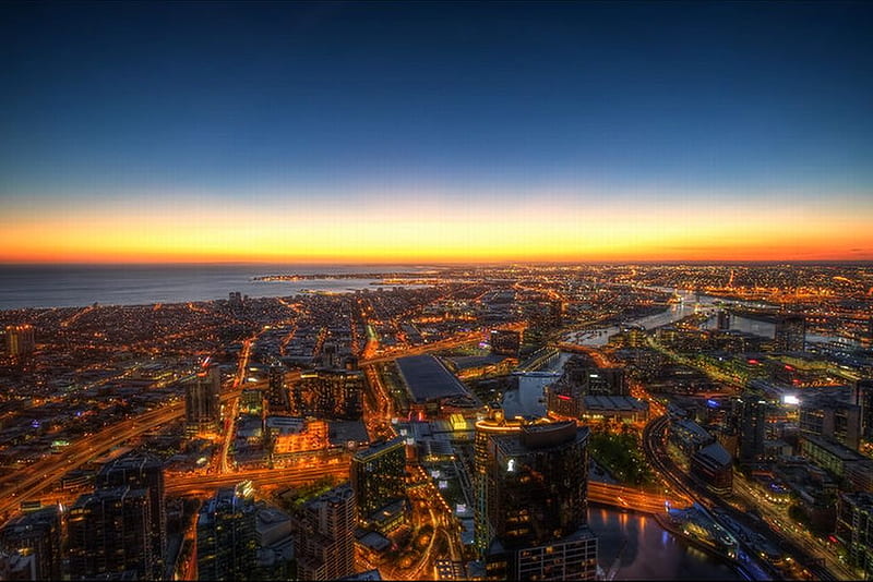 Sunset Over Melbourne Sunset Cool Melbourne Hd Wallpaper Peakpx