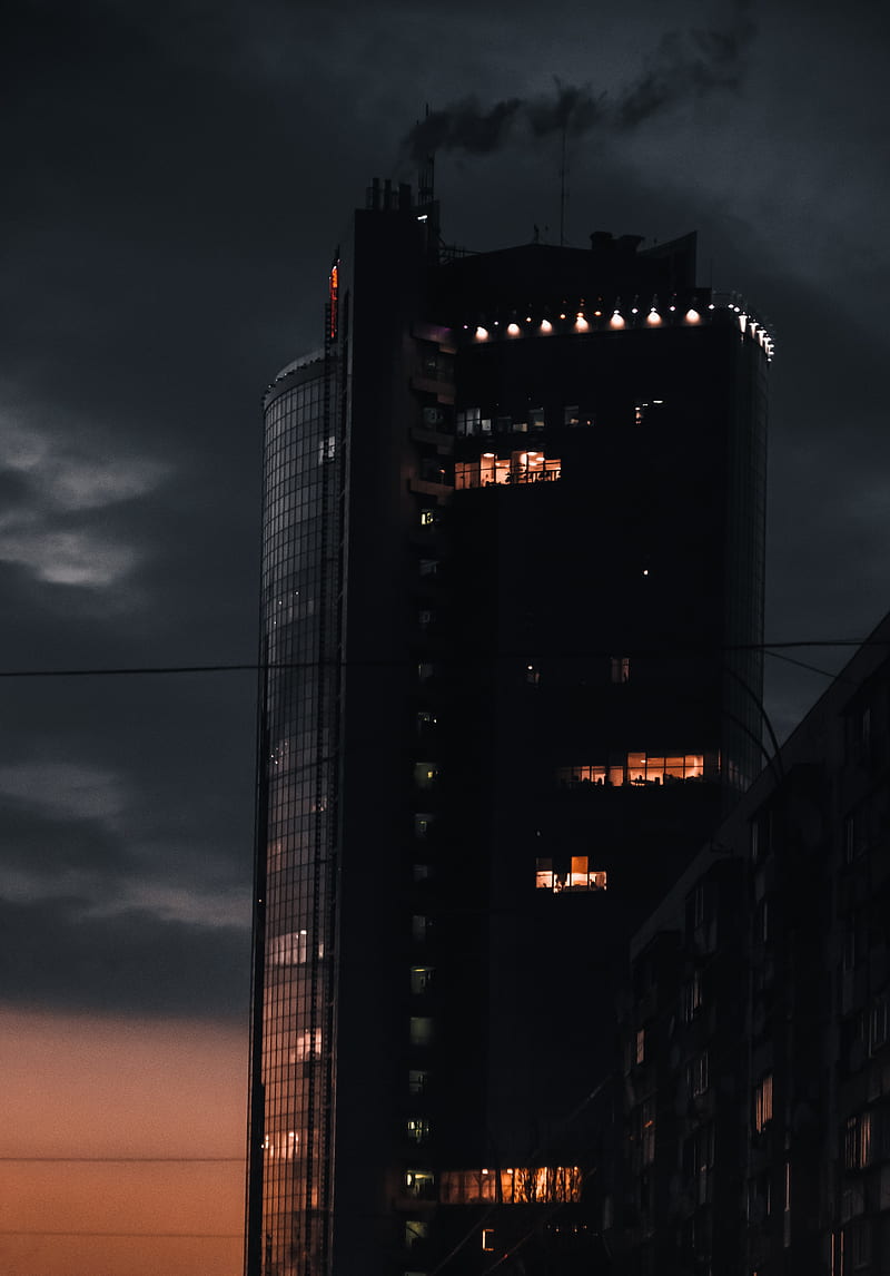 Building Architecture Twilight Dark HD Phone Wallpaper Peakpx