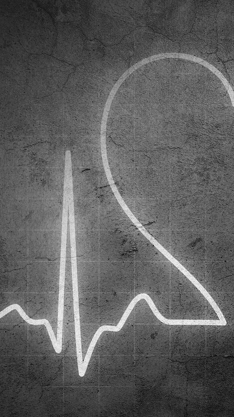 Heartbeat Blackand White Black And White Hd Phone Wallpaper Peakpx