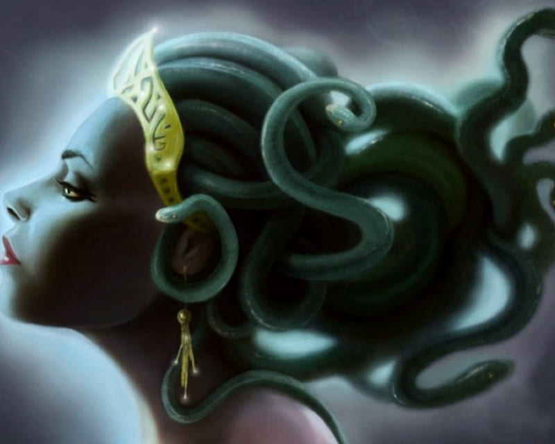 Medusa Fantasy Woman Snakes HD Wallpaper Peakpx