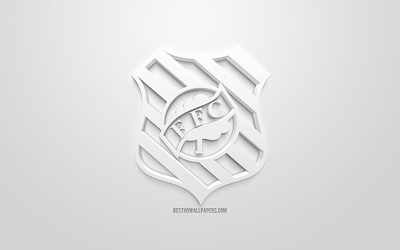 Figueirense FC Creative 3D Logo Black Background 3d Emblem