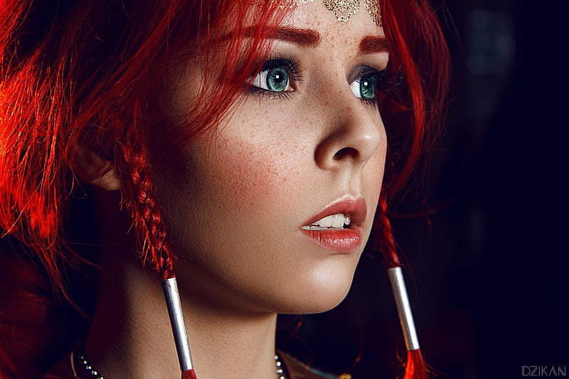 Unknown Model Babe Model Cosplay Red Head Lady Woman Hd