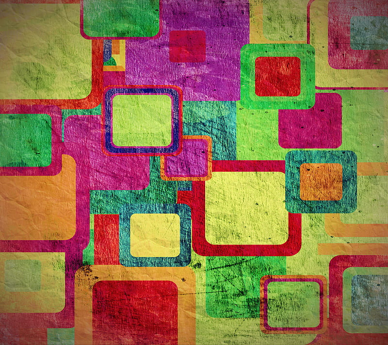 Grunge Abstract Background Colorful Squares HD Wallpaper Peakpx