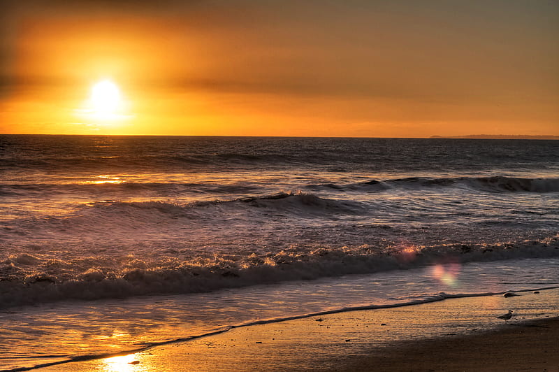 A Malibu Sunset Beach Malibu Sunset California Hd Wallpaper Peakpx