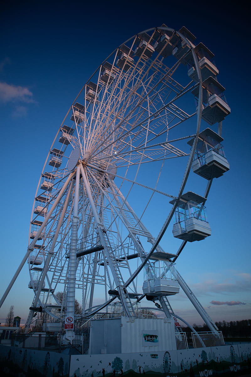 Ferris Wheel Attraction Blue Hd Phone Wallpaper Peakpx