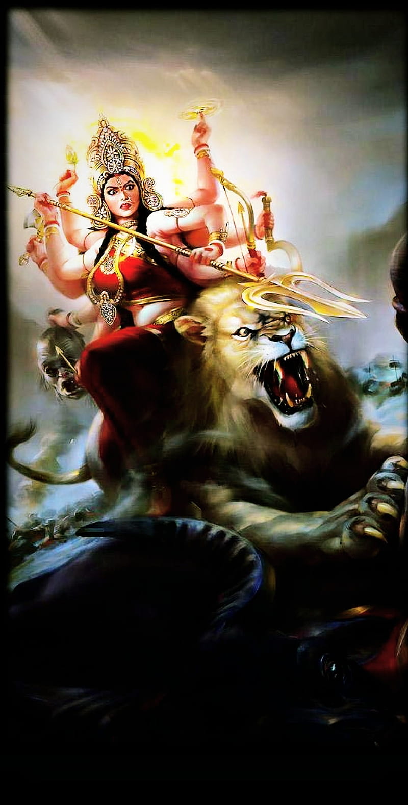 Detalle Imagen Durga Maa Background Images Hd Thcshoanghoatham