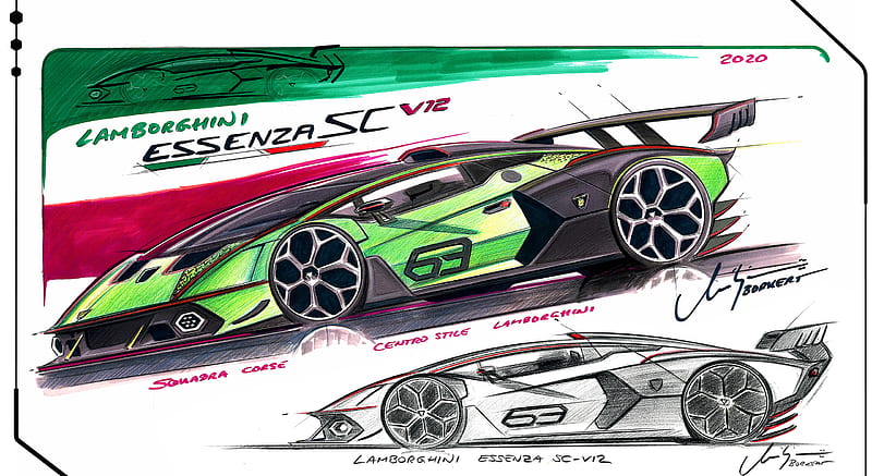 1920x1080px 1080P Descarga Gratis 2021 Lamborghini Essenza Scv12