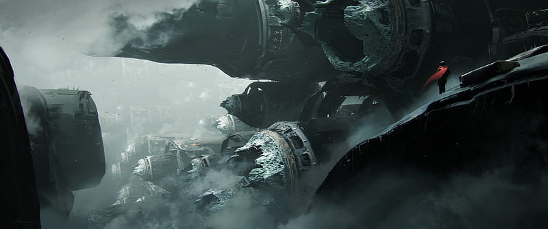 Sci Fi Wreck Hd Wallpaper Peakpx