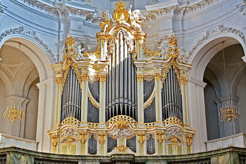 Silbermann Organ, christmas, music, organ, church, classic, xmas, HD wallpaper
