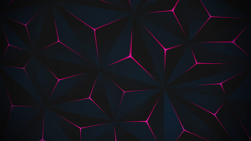 Glowing Triangle Pattern, HD wallpaper