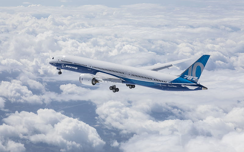 Boeing 787 Dreamliner passenger plane, civil aviation, Boeing 787, Boeing, HD wallpaper