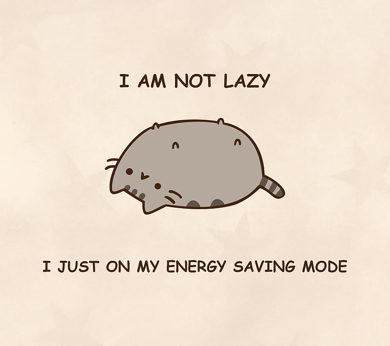 I Am Not Lazy, cats, energy, neko, HD wallpaper