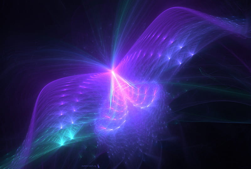 ✰WINGS OF DREAMS✰, pretty, colorful, glow, wonderful, dreams, bonito, winged, flutter, splendor, green, fractal, darkness, pink, butterfly designs, blue, art, amazing, wings, lovely, colors, abstract, brilliantly, cool, purple, splendidly, illuminated, HD wallpaper