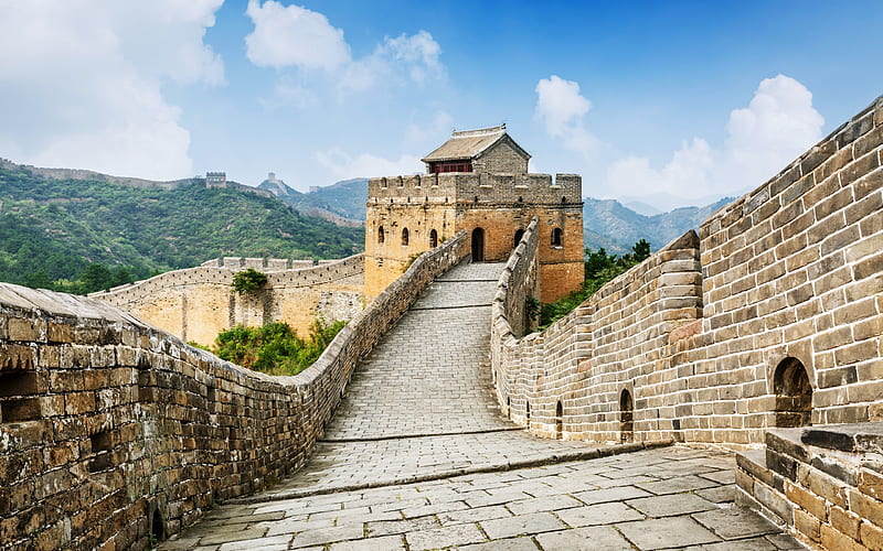 The Great Wall of China, Monument of architecture, wonder of the world, China, HD wallpaper