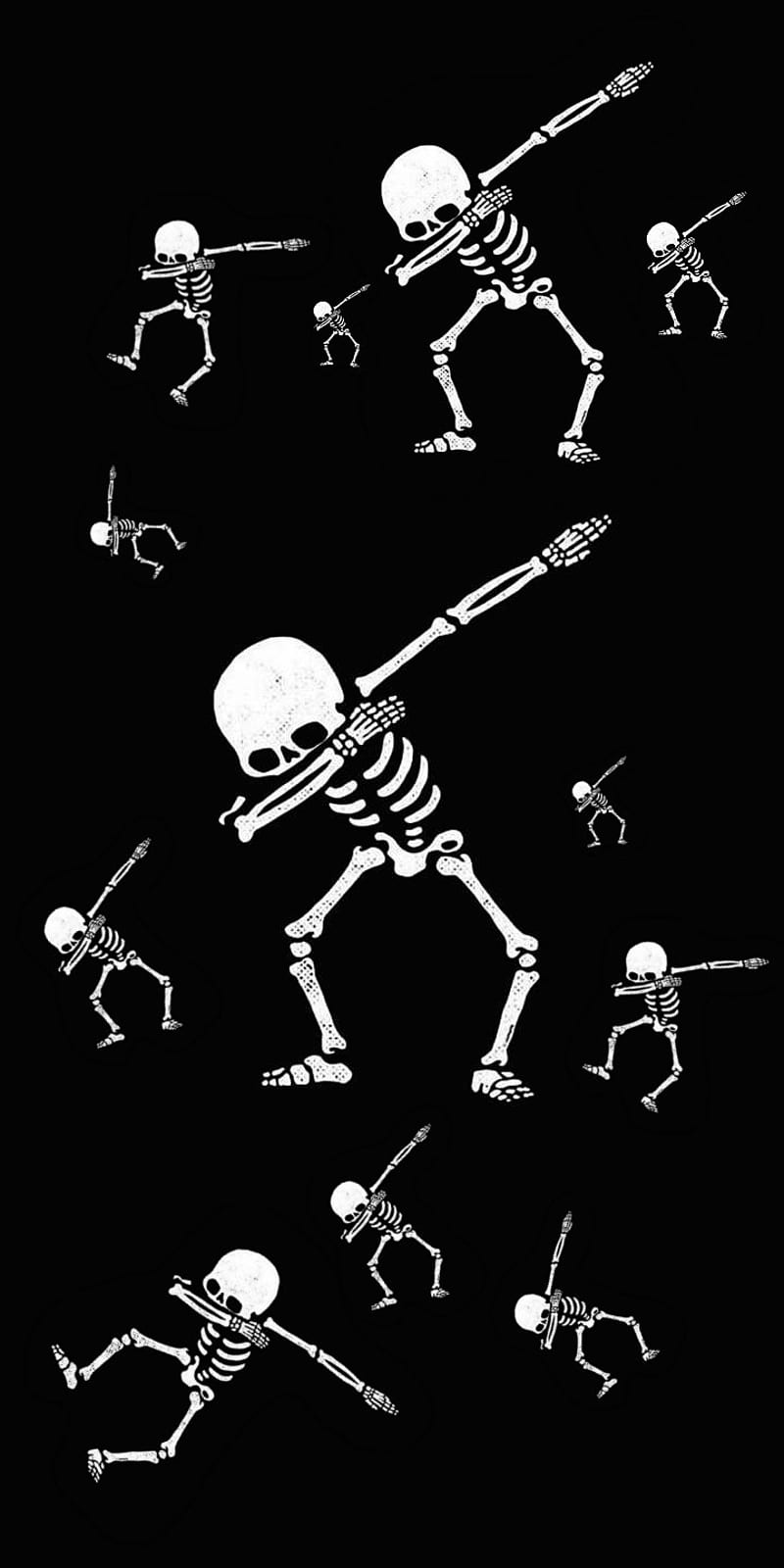 Dabbing Skeletons, dab, skeleton, HD phone wallpaper