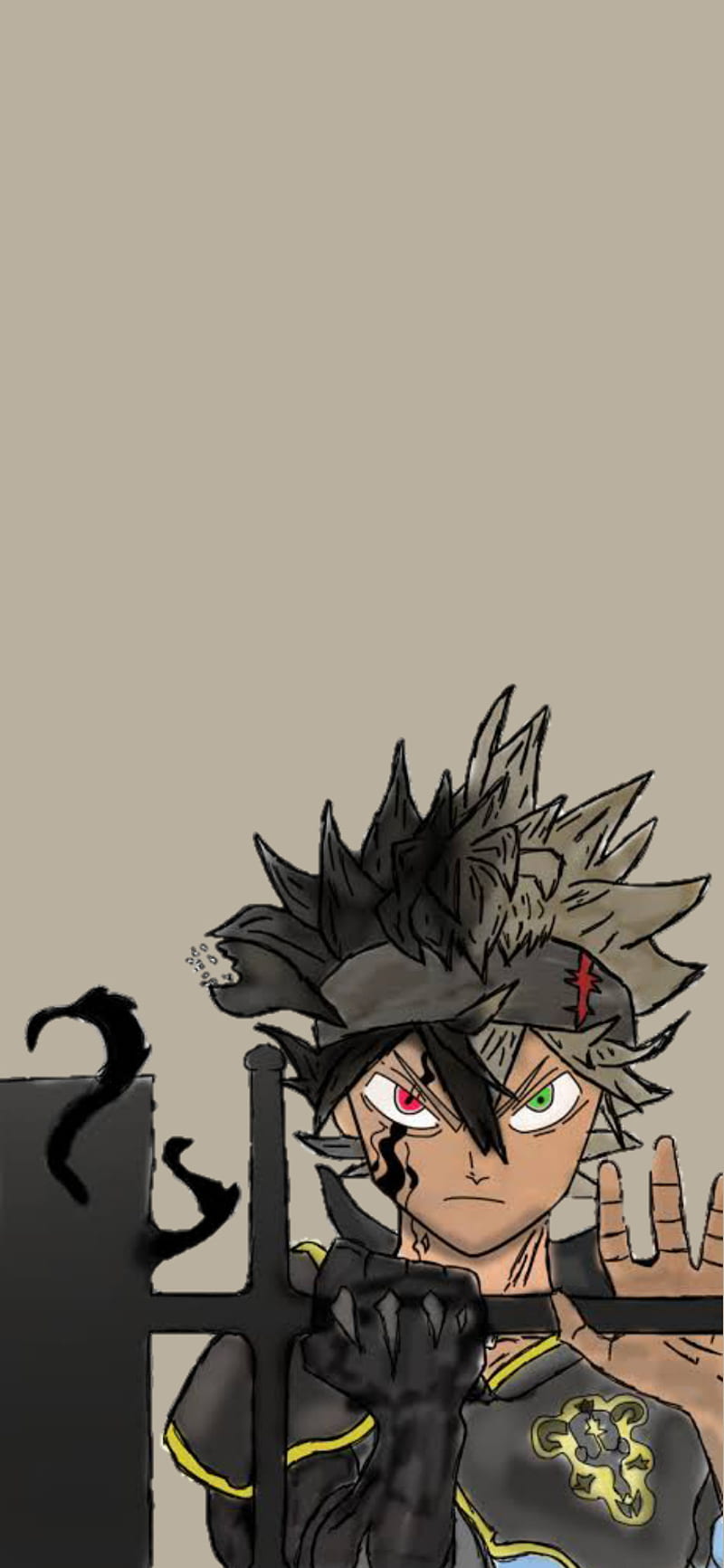 480x854 Resolution Asta Cool Art Black Clover Android One Mobile