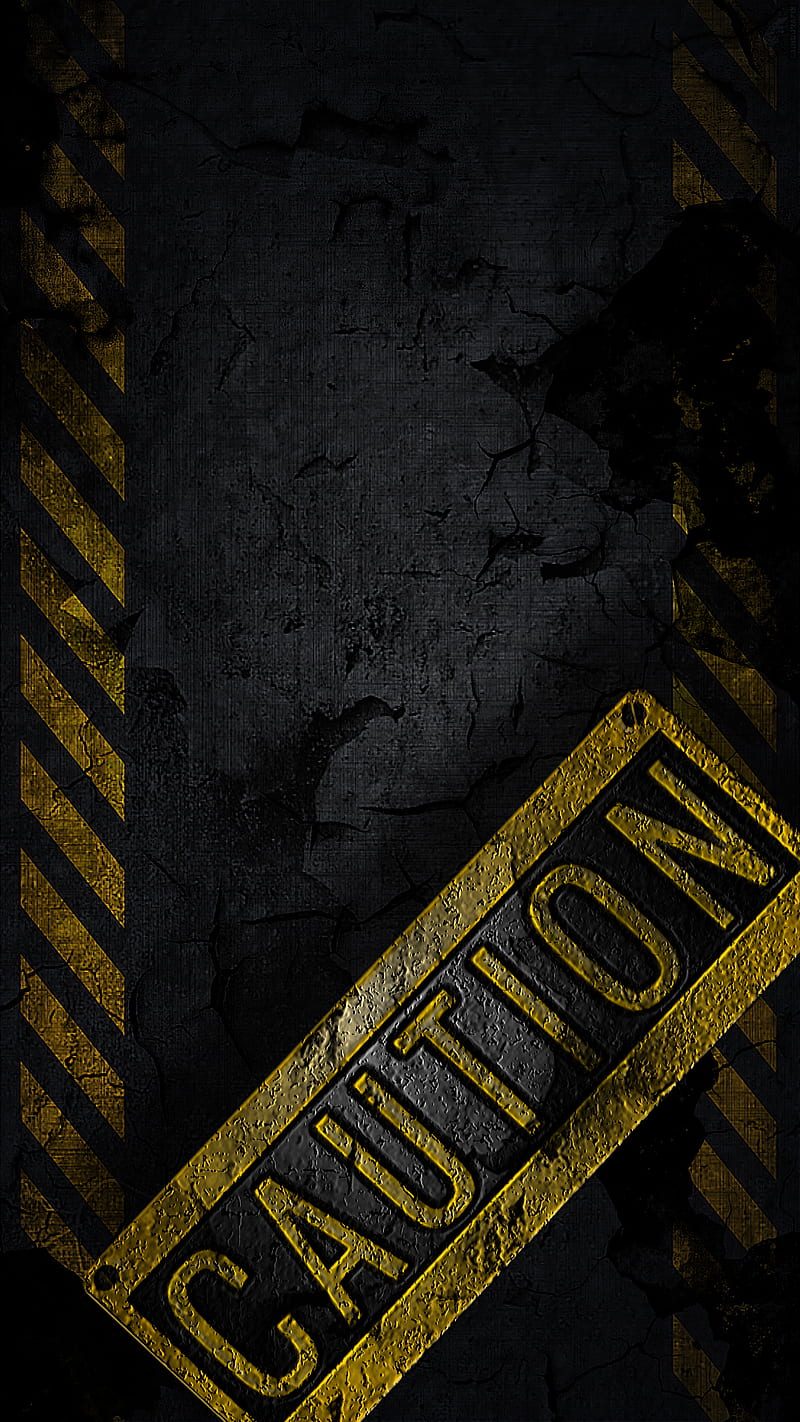 caution, background, HD phone wallpaper