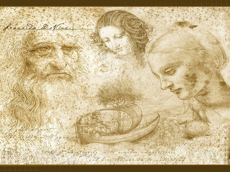Leonardo Da Vinci Poster Photo Wallpaper - Vitruvian Man, C. 1490, 2 Parts  (98 x 71 inches) : Amazon.de: DIY & Tools